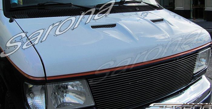 Custom Ford Econoline Van Hood  All Styles (1995 - 2007) - $980.00 (Manufacturer Sarona, Part #FD-011-HD)